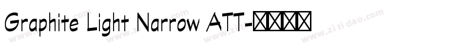 Graphite Light Narrow ATT字体转换
